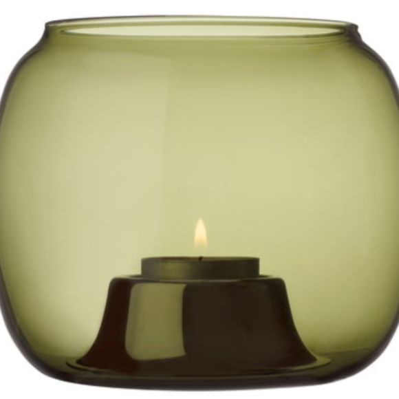 littala Other - Iittala Kaasa Lantern, Moss Green, Diameter 14.1 cm, Height 11.5